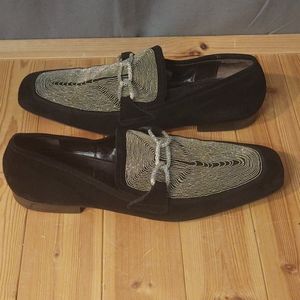 Cesare Paciotti Suede & Beaded Design UK 11 US 12